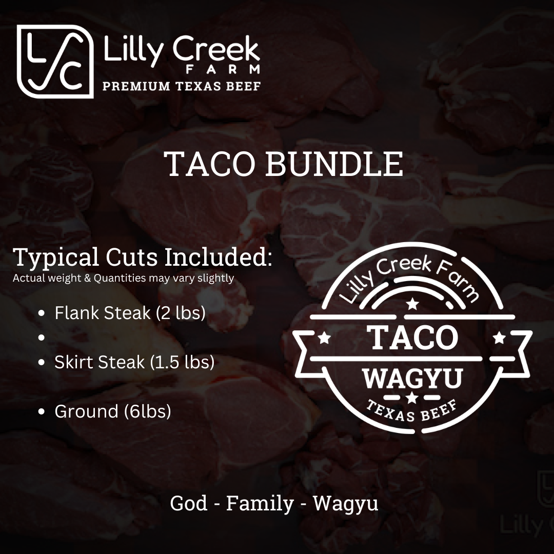 Wagyu Taco Bundle - 9 lbs